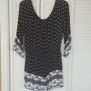 Black white Romper